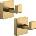 Kruodop 2 PCS Towel Hooks for Bathroom, Wall Mount Towel Holder, Square by Kruodop