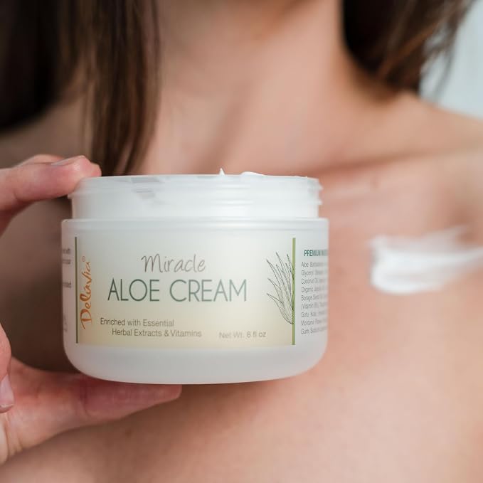 Deluvia Miracle Aloe Cream | Face & Body Moisturizer - Image 7