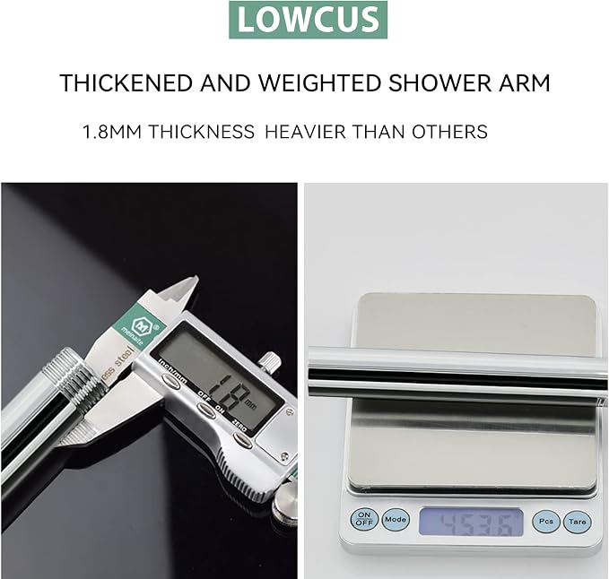 High-end Wall Mounted Extension Anti-corrosion Shower Arm and Flange - Image 2
