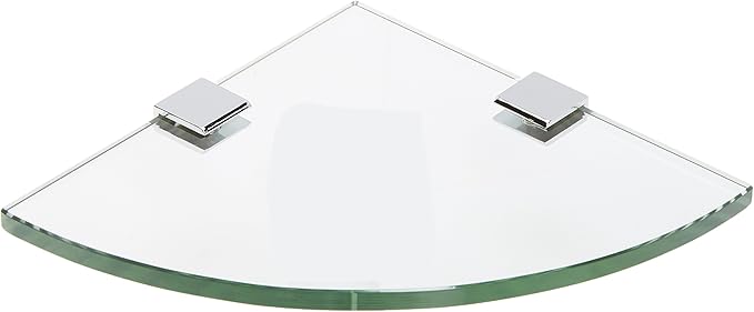 Spancraft Glass SQ6QR-CR Quarter Round Glass Shower Shelf by Spancraft