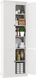 Function Home 72" Kitchen Pantry Cabinet, Tall Wood Storage Cabinet by FunctionHome
