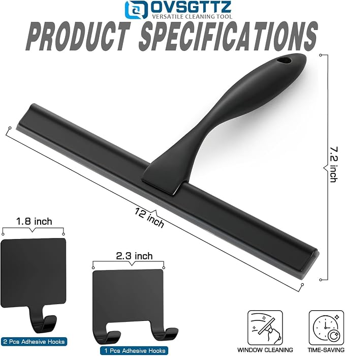 Stainless Steel Shower Squeegee - Image 5