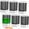 6-Pack Soap Dispenser Wall Mount 1000ml –Commercial Heavy-Duty Plastic Liquid by CATTREES