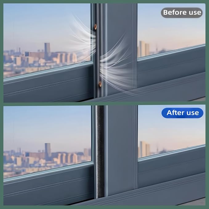 Window Weather Stripping Door Seal, 16.5FT Self-Adhesive Soundproofing Weather - Image 6