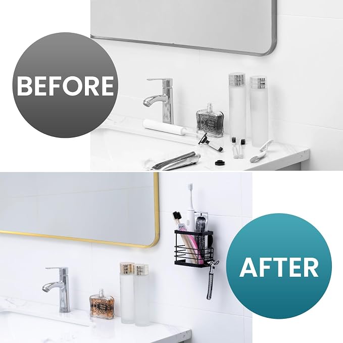 TAILI Patented Suction Cup Toothbrush Holder, Stainless Steel Anti-puddling - Image 7