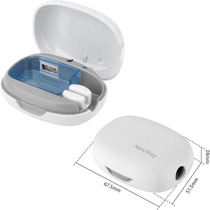 NewWay Mini Toothbrush Sanitizer Cover Rechargeable Travel Toothbrush Case - Image 4