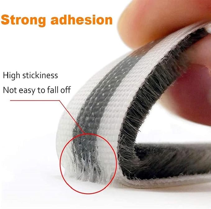 Brush Weather Stripping for Sliding Windows/Doors Frame Side, Window Sealer for - Image 3