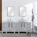 eclife 84" Modern Bathroom Vanity Sink Combo Freestanding Cabinet by eclife