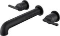 SITGES Solid Brass Wall Mount Tub Filler, High-End Design, High Flow Bathtub by SITGES