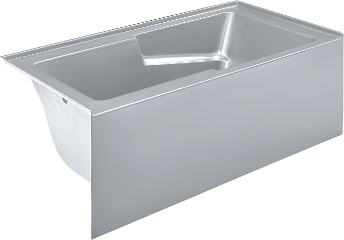 Voltaire 60" x 32" Left-Hand Drain Alcove Bathtub - Image 7