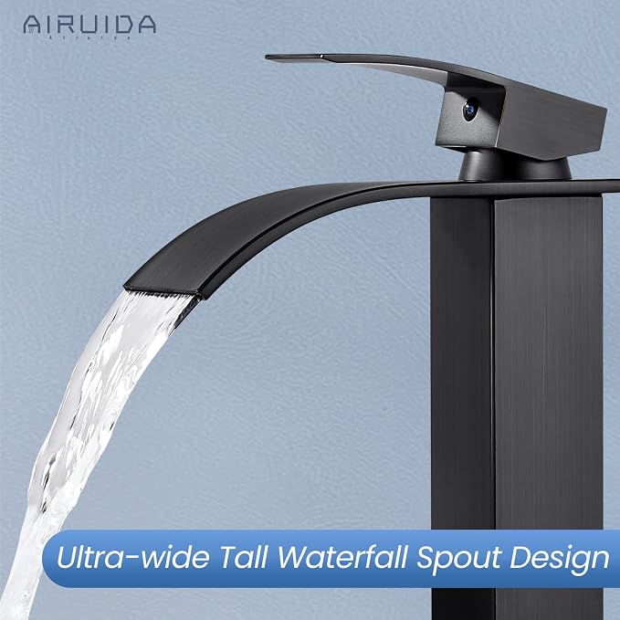 Airuida Oil Rubbed Bronze Single Handle Bathroom Sink Faucet Single Hole - Image 7