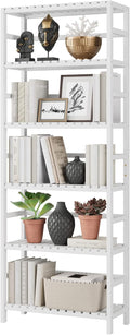 Bamjoy Bamboo Shelf, 6 Tier Bookcase Storage Shelves, Tall Book Rack Shelving by Bamjoy