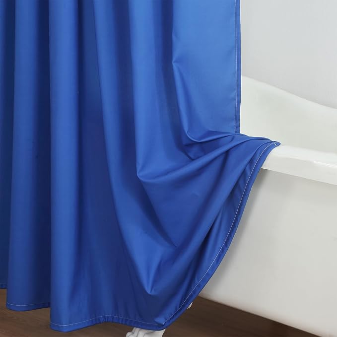 Blue Shower Curtain, Royal Blue Ombre Fabric Shower Curtains - Image 5