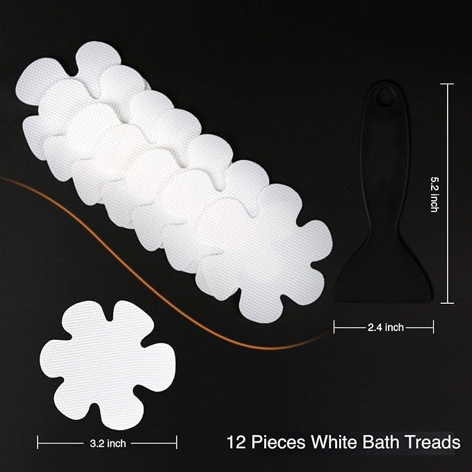 Bathtub Stickers Non-Slip, Safety Shower Treads Adhesive Appliques - Image 3