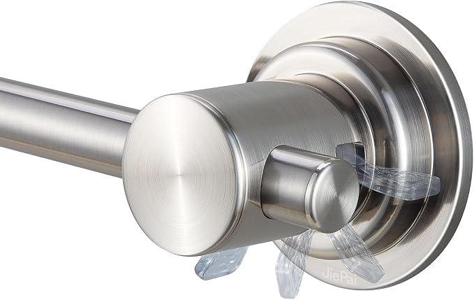 JiePai Extendable 17-28 inch Suction Cup Towel Bar, Bath Shower Towel Holder - Image 4