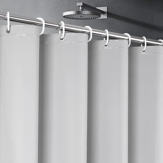 UFRIDAY Grey Stall Size Shower Curtain 36 x 72inch, Heavy Duty Premium PEVA by UFRIDAY