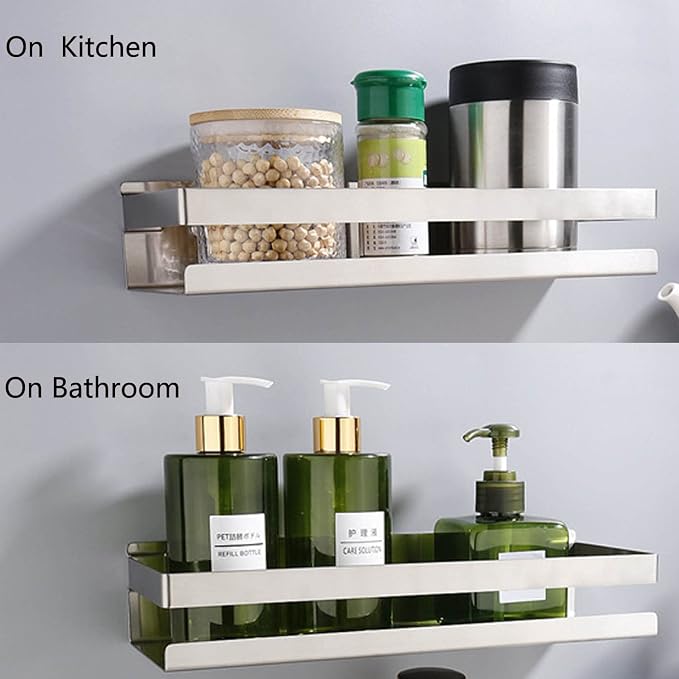 Bathroom Shower Caddy, Stainless Steel Shower Shelf Caddy Rack Storage - Image 7