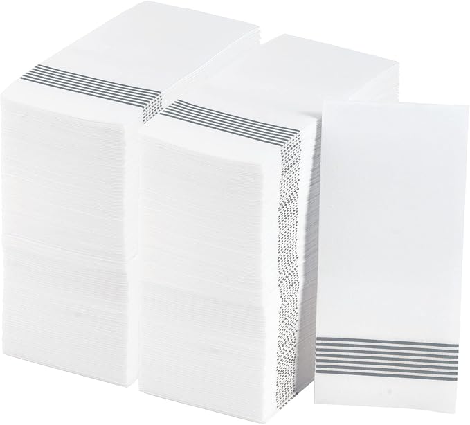 LITOPAK 200 Pack Guest Towels Disposable, Soft and Absorbent Bathroom Napkins by LITOPAK