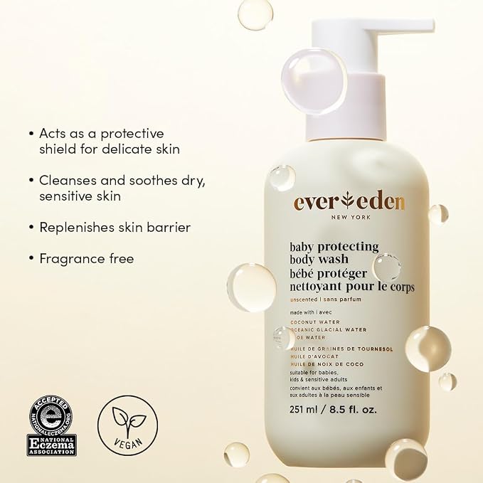 Evereden Protecting Baby Body Wash and Shampoo 8.5 oz. | Clean & Gentle Baby - Image 2