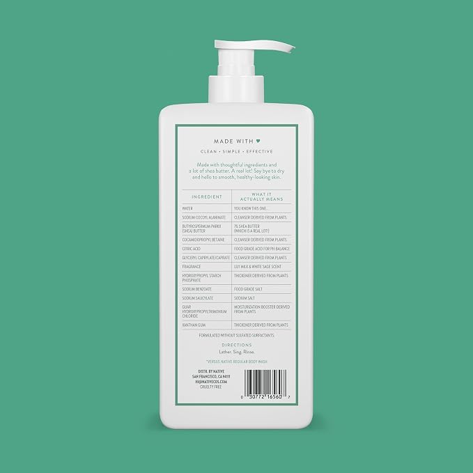 Native Moisturizing Body Wash Contains Naturally Derived Ingredients | - Image 2