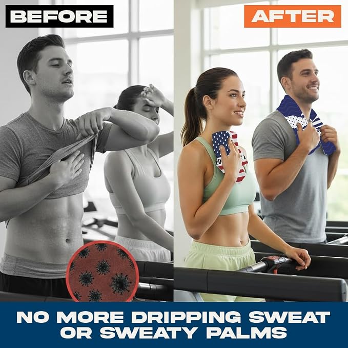 ARMORAY Sweat Absorbing Towel Handkerchief – Quick-Dry Microfiber Gym Towels - Image 3
