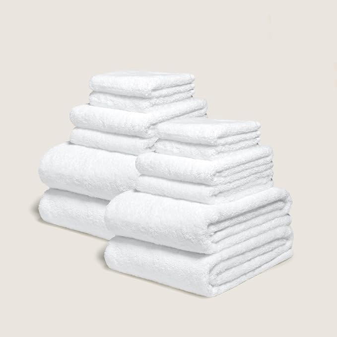 Italic Ultraplush 12-Piece Family Towel Set – Luxury Bath Towels, Hand Towels & - Image 3