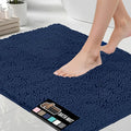 GORILLA GRIP Bath Rug Mat 48x24, Soft Absorbent Chenille, Quick Dry Microfiber by GorillaGrip