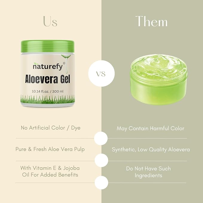 Aloe Vera Gel | 100% Pure & Organic | Farm Fresh Aloe Vera Pulp Extract - Image 5