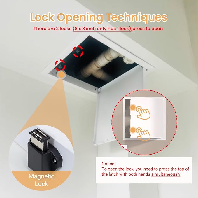 Access Doors Panel 12 x 16 inch Aluminum Alloy Access Door - Image 8