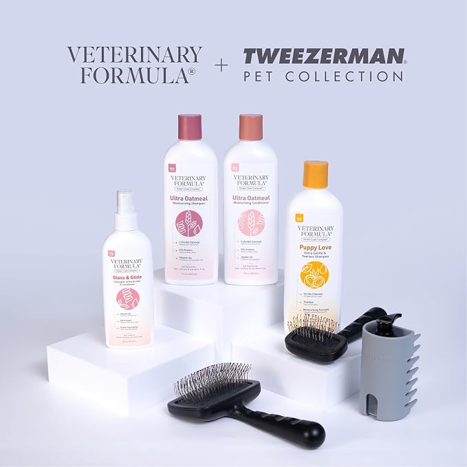 Puppy Love Gentle Bath & Grooming Set by Tweezerman & Veterinary Formula – - Image 5