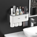 No-Drill Wall Mounted Toothbrush Holder, Bathroom Shelf, by Celsitudo