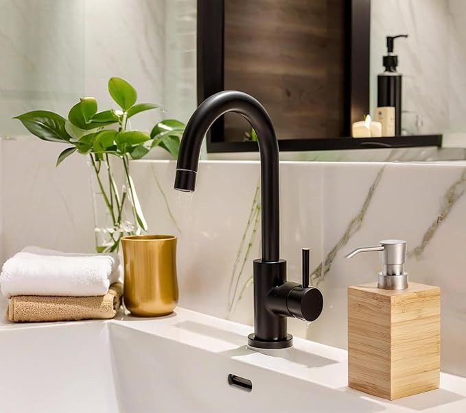 Bamboo Soap Dispenser with Anti-Slip Pads and Stylish Horizontal Wood Grain - Image 4