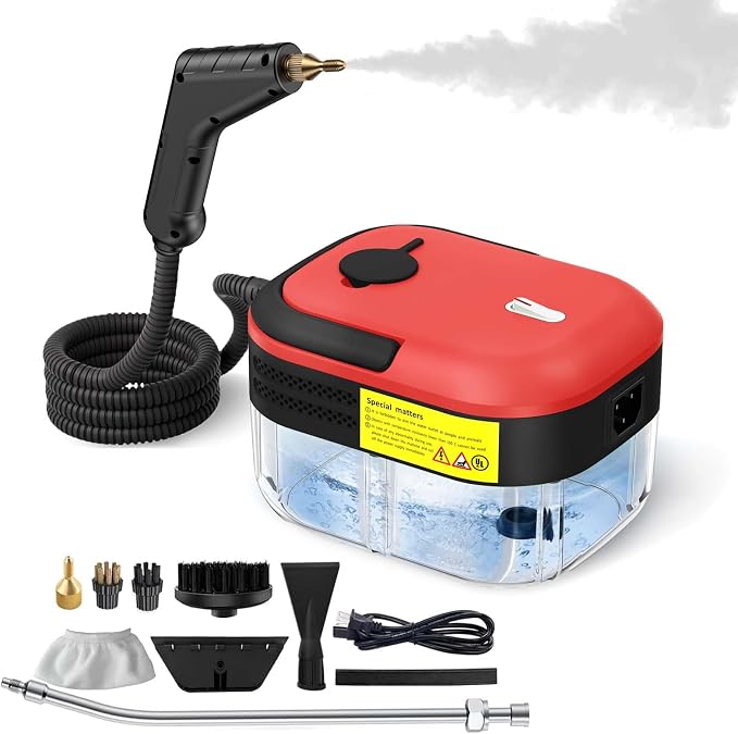2500W Steam Cleaner for Home & Car, 15s Heat-Up Handheld Steamer for Cleaning - Image 9