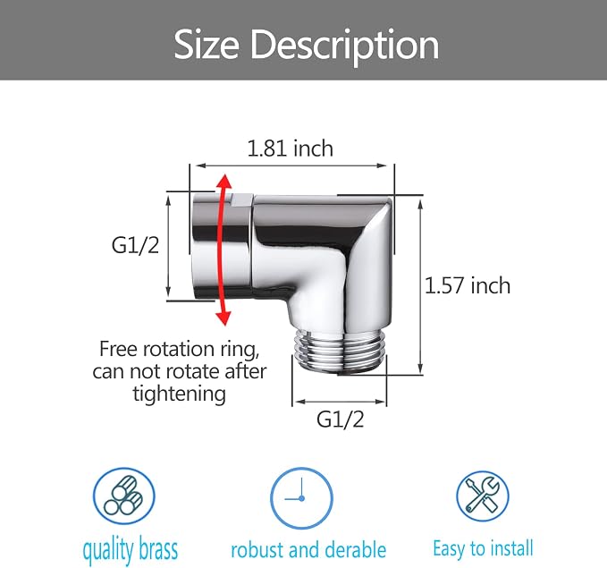 Shower Head Elbow Adapter, Shower Arm Elbow Adapter - Image 4