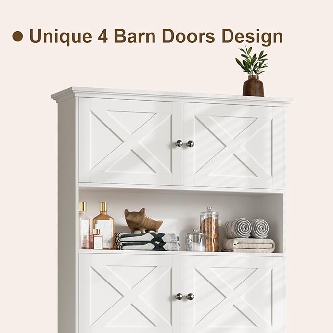 Over The Toilet Storage Cabinet, Farmhouse Storage Cabinet Over Toilet - Image 6