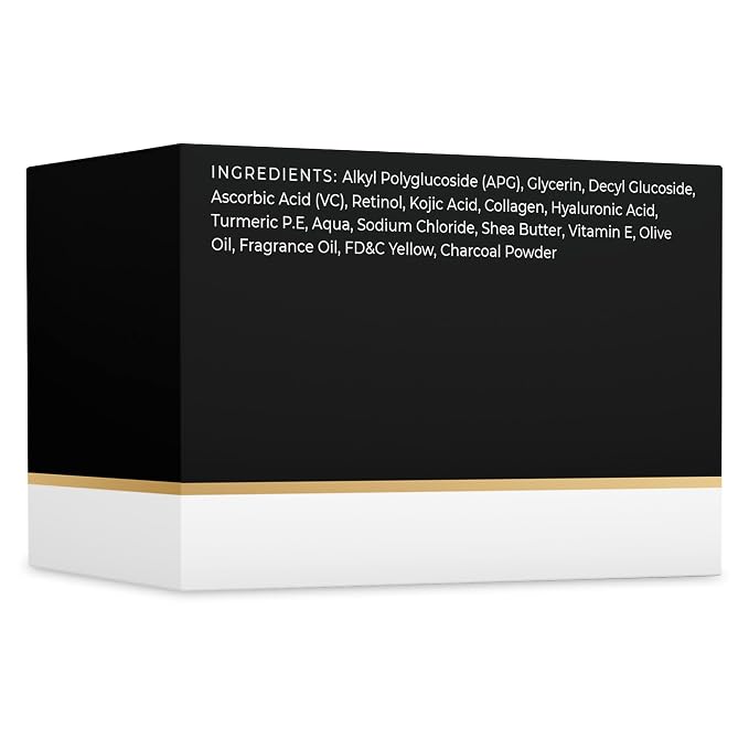 VALITIC Charcoal Kojic Acid Turmeric Black Soap Bar Dark Spot Remover - Image 9