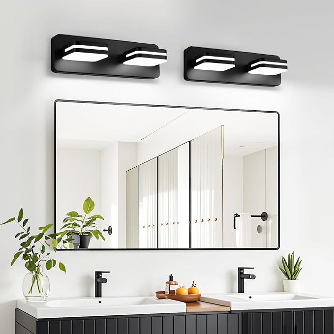 360° Rotate LED Dimmable Bathroom Vanity Light Fixtures, 1000LM Acrylic Matte - Image 7