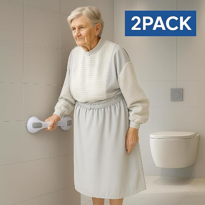 2 Pack Grab Bars for Bathtubs and Showers, Shower Handles for Elderly Seniors - Image 2