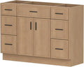 48 Inch Bathroom Vanity Without Sink, Freestanding Wood Farmhouse Cabinet by Chyanmoo