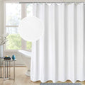 AooHome White Waffle Weave Shower Curtain, 75 Inch Long Heavy Duty Fabric Bath by AooHome