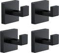 Kruodop 4 PCS Towel Hooks for Bathroom, Wall Mount Towel Holder, Square by Kruodop