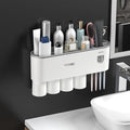 No-Drill Wall Mounted Toothbrush Holder, Bathroom Shelf, by Celsitudo