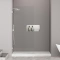 Frameless Fixed Shower Screen 36" W × 78" H, Shower Glass Panel, 5/16" SGCC by FINDEPOT