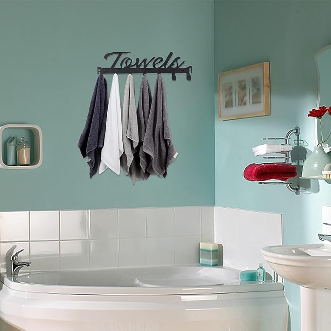 Over The Door Hooks, Towel Rack - Image 5