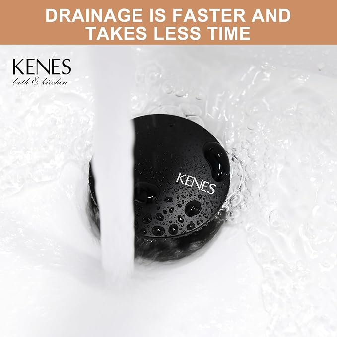KENES Bathroom Vessel Sink Pop Up Drain Without Overflow Assembly, Lavatory - Image 5