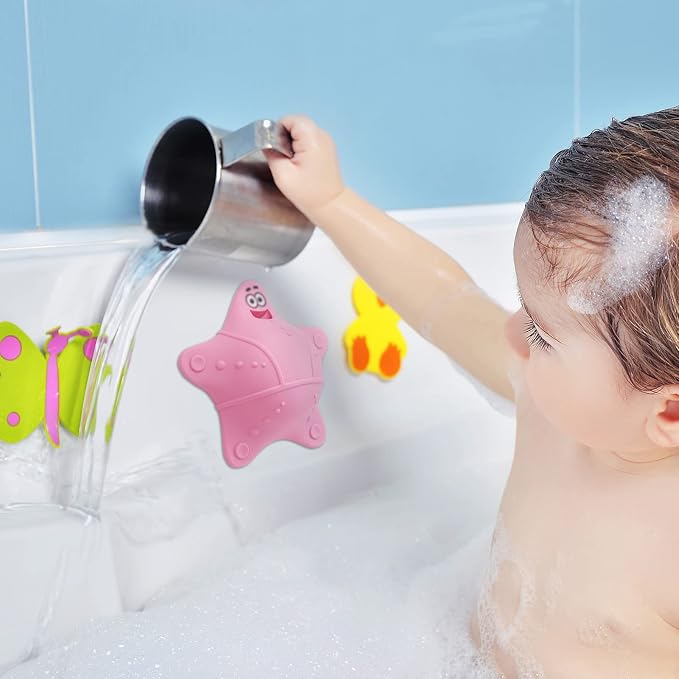 HengLiSam Bathtub Overflow Drain Cover, Starfish-Shaped Silicone Bath Tub Drain - Image 6