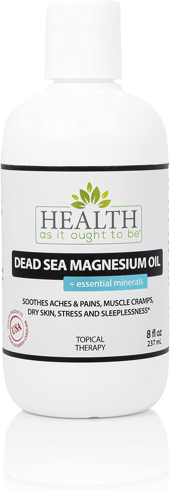 Health As It Ought To Be Dead Sea Magnesium Oil + Essential Minerals Supplement by HealthAsItOughtToBe