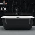 59 Inch Freestanding Acrylic Bathtub, Modern Soaking Tub by Unknown
