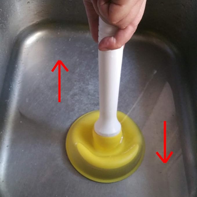 Coralpearl Drain Plunger, Small Hand Force Plumber Helper, Little 4 inch Cup - Image 6