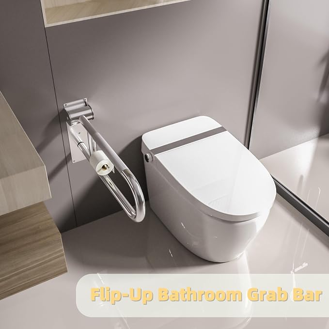 23 Inch Toilet Grab Bar, Flip Up Grab Bar - Image 4
